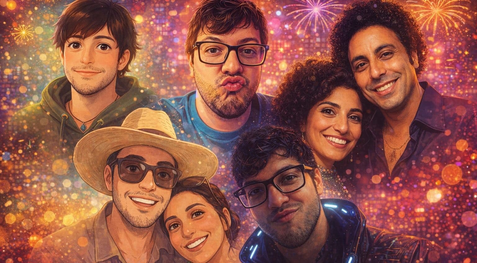 Example party collage